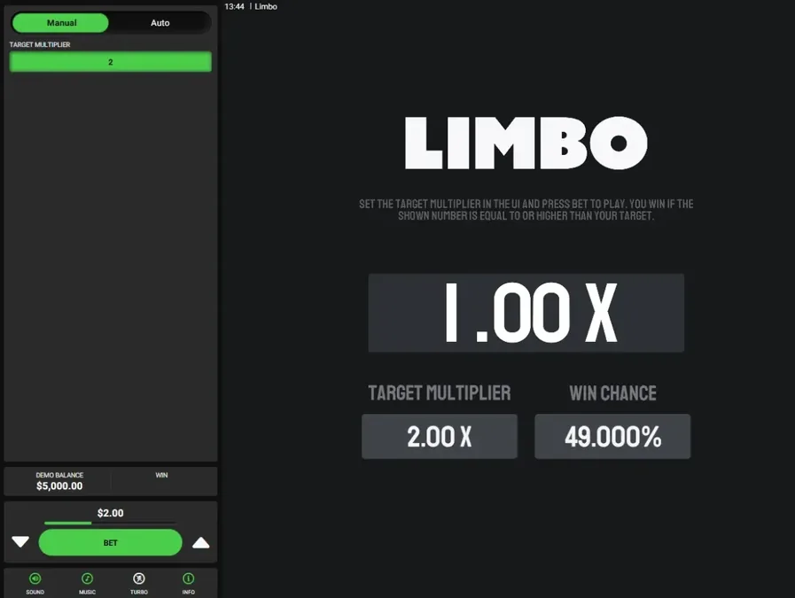 Limbo Crash Game - gameplay and features on Hahaha777 Philippines